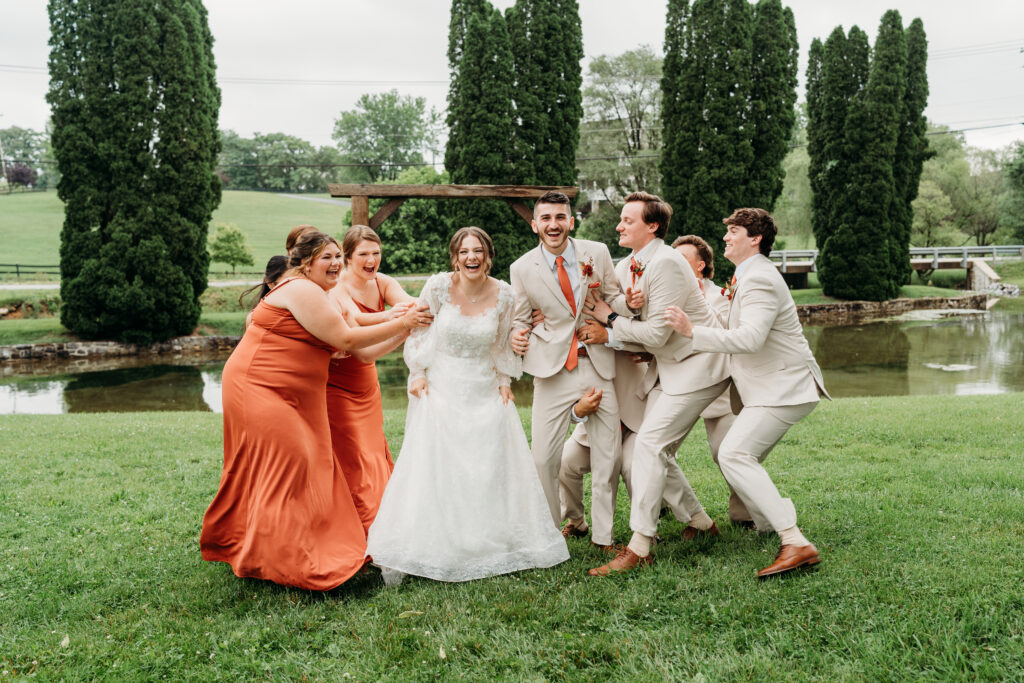Real wedding at Bella Vista near Winchester
